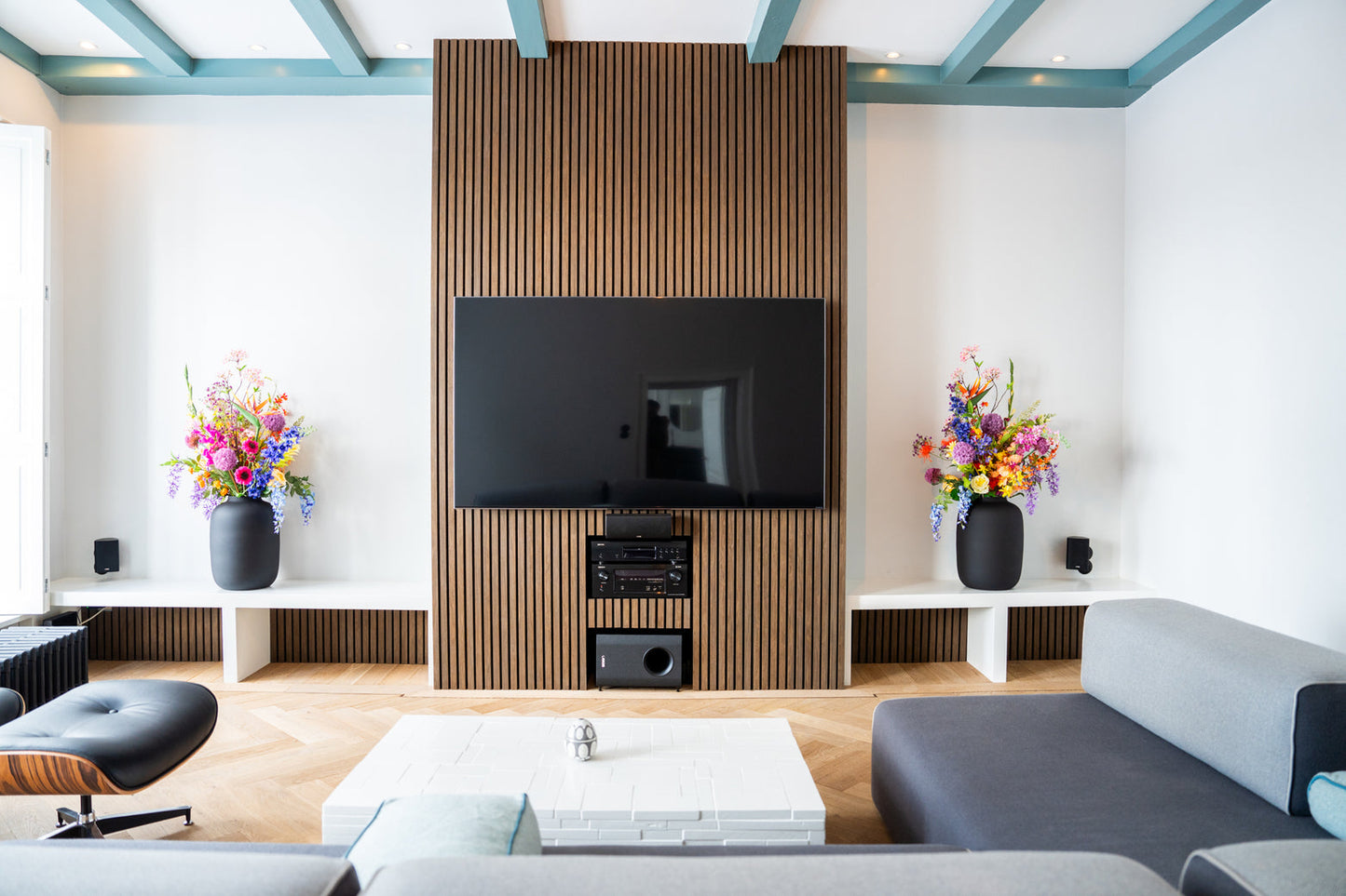 AkuPanel Gerookt Eiken-Hout | 240cm x 60cm | 3-zijdig écht houtfineer