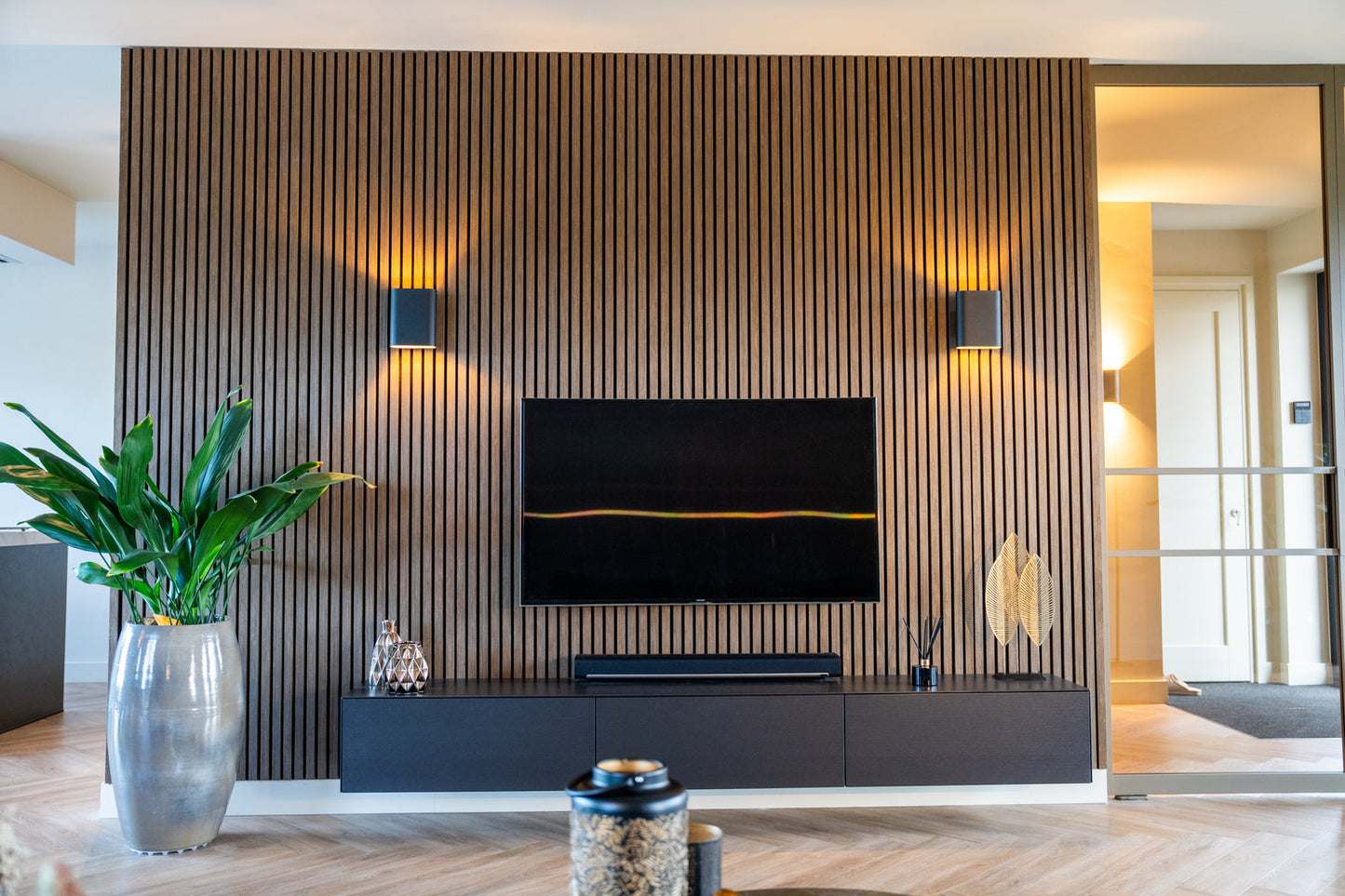 AkuPanel Gerookt Ek-Trä | 270cm x 60cm | 3-lagers äkta trä
