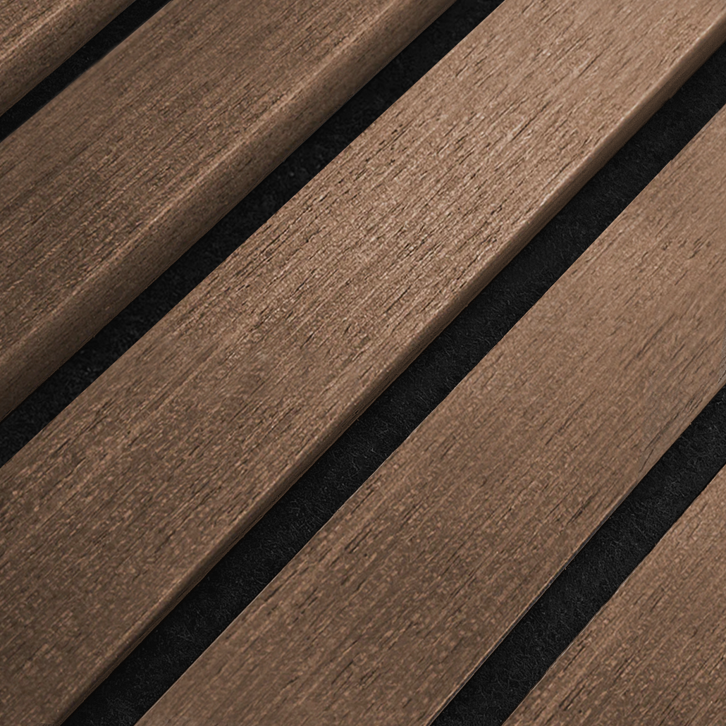AkuPanel Gerookt Eiken-Hout | 240cm x 60cm | 3-zijdig écht houtfineer