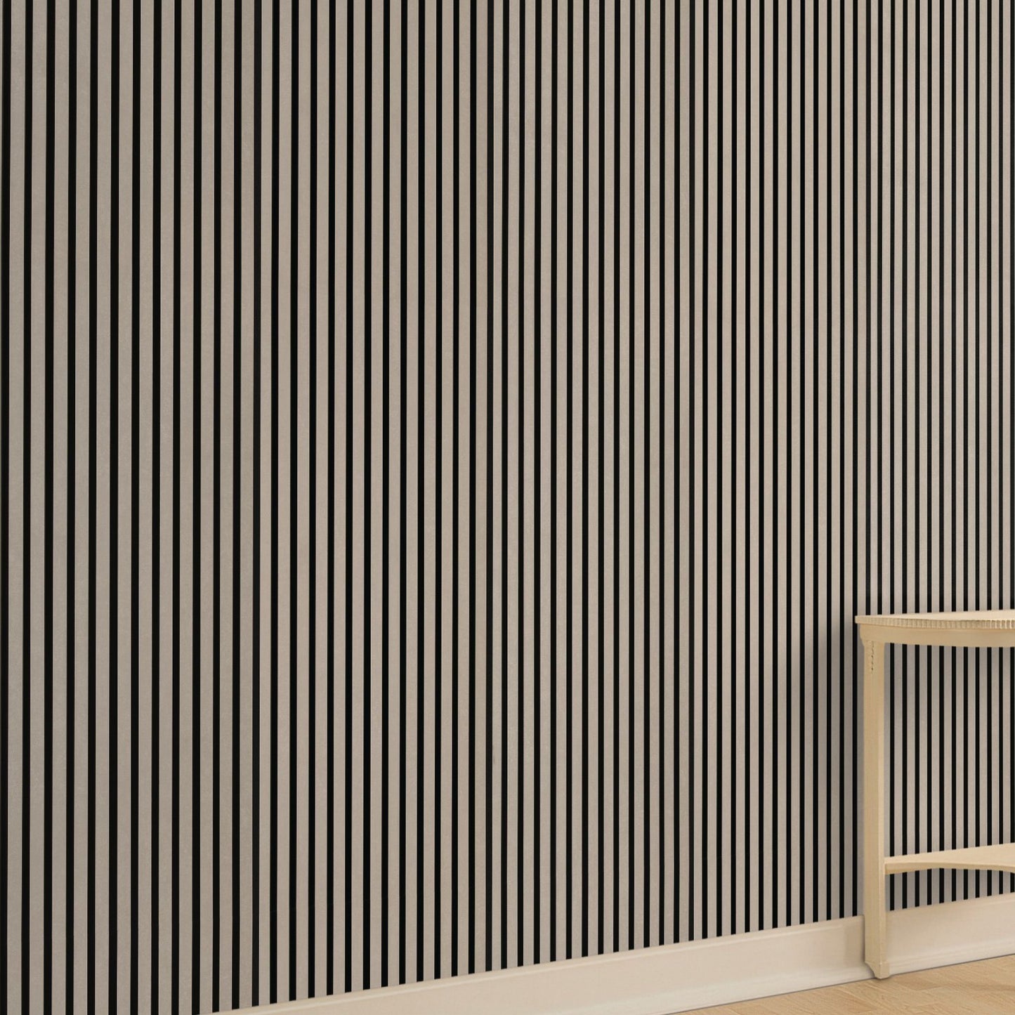 AkuPanel Taupe-Hout | 270cm x 60cm | 3-lagers äkta trä