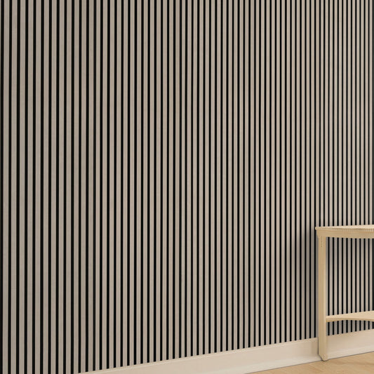 AkuPanel Taupe-Hout | 270cm x 60cm | 3-lagers äkta trä