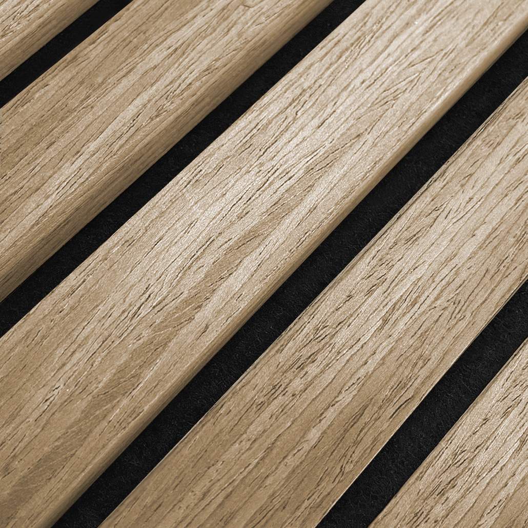 AkuPanel Naturel Eiken-Hout | 240cm x 60cm | 3-zijdig écht houtfineer