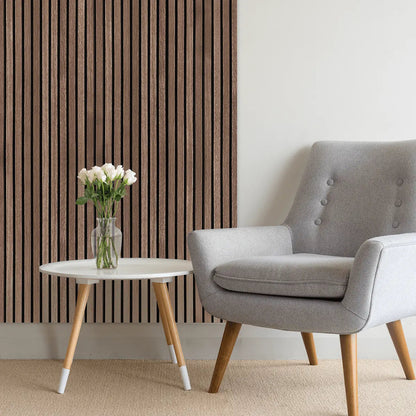 AkuPanel Gerookt Ek-Trä | 270cm x 60cm | 3-lagers äkta trä