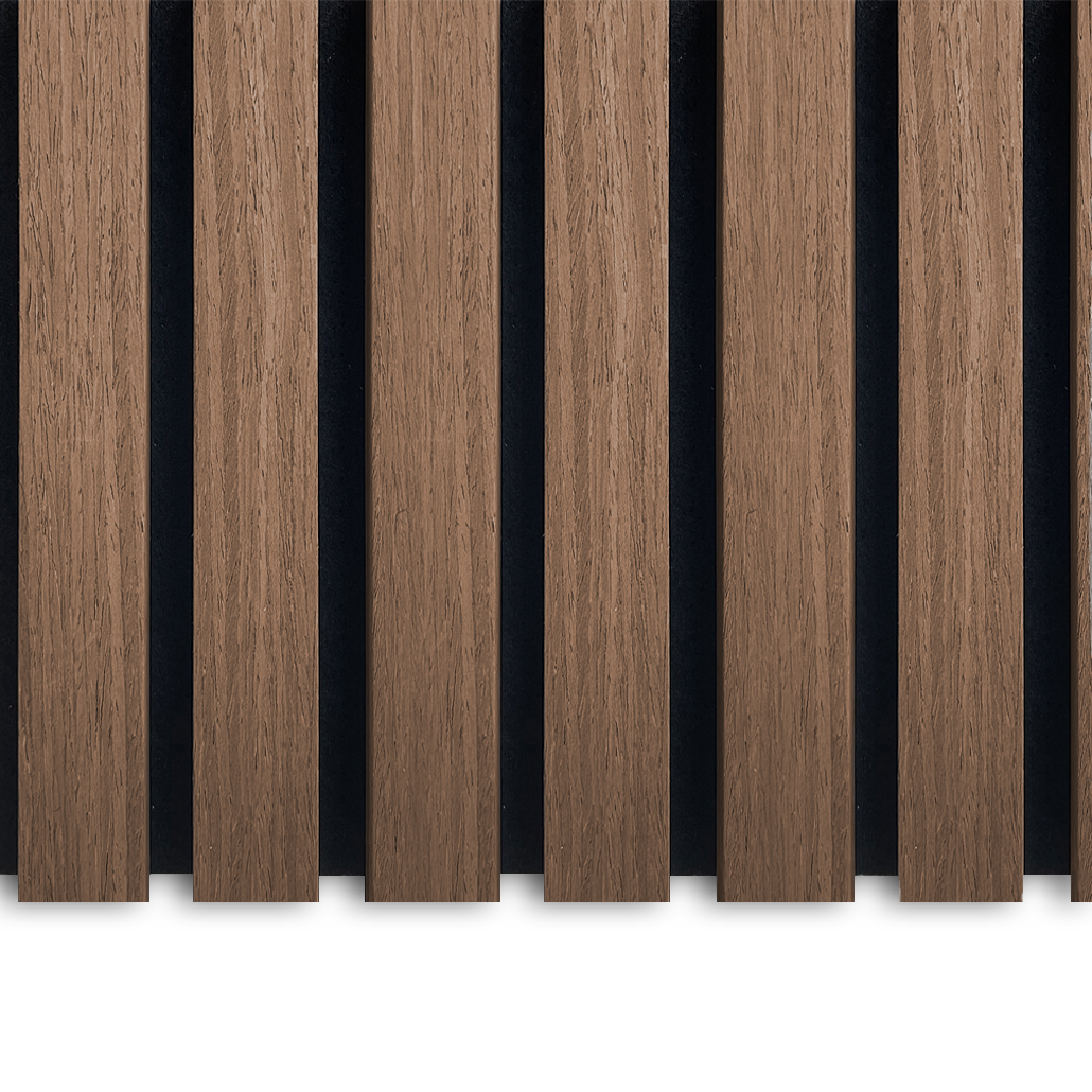 AkuPanel Gerookt Eiken-Hout | 240cm x 60cm | 3-zijdig écht houtfineer