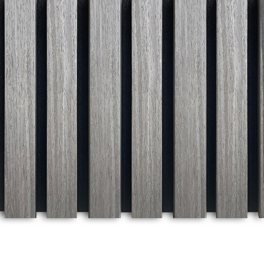 AkuPanel Grå Valnöt-Trä | 240cm x 60cm | 3-sidig äkta träfaner