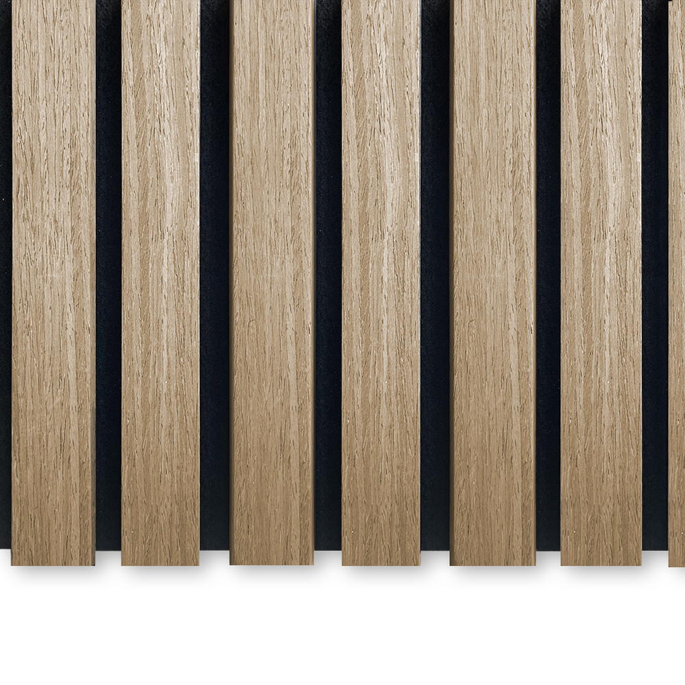 AkuPanel Naturel Eiken-Hout | 240cm x 60cm | 3-zijdig écht houtfineer