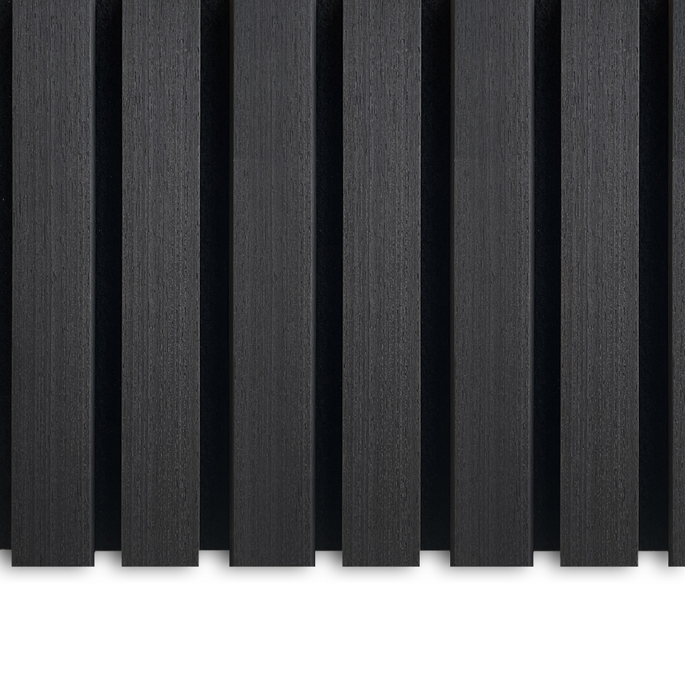 AkuPanel Zwart Eiken-Hout | 240cm x 60cm | 3-zijdig écht houtfineer