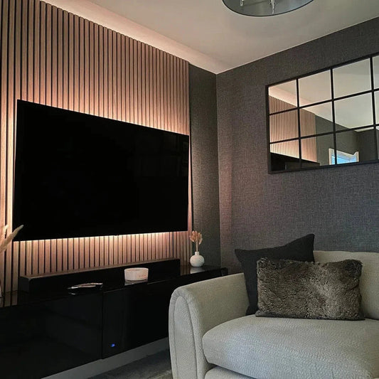 AkuPanel Naturel Eiken-Hout | 240cm x 60cm | 3-zijdig écht houtfineer