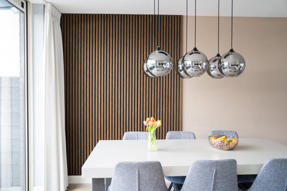 AkuPanel Gerookt Ek-Trä | 270cm x 60cm | 3-lagers äkta trä